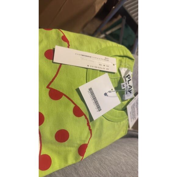 Comme des Garcons PLAY T shirt M live Green - Picture 6 of 8